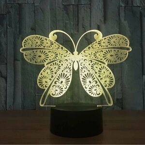 Intricate Butterfly Multiple Color LED Light